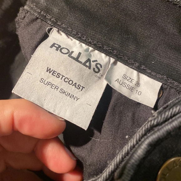 rollas westcoast super skinny jeans w/stretch 28 - Picture 12 of 15